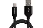Дата кабель USB 2.0 AM to Micro 5P 1.0m Black/Black Grand-X (NM01BB)