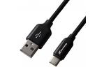 Дата кабель USB 2.0 AM to Micro 5P 1.0m Black/Black Grand-X (NM01BB)
