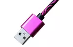Дата кабель USB 2.0 AM to Type-C 1.0m Rose/Black Grand-X (FC05RSB)