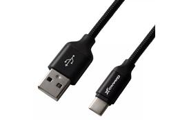 Дата кабель USB 2.0 AM to Type-C 1.0m Black/Black Grand-X (NC01BB) - Фото