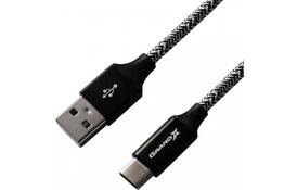 Дата кабель USB 2.0 AM to Type-C 1.0m Black/Black Grand-X (FC06BB) - Фото