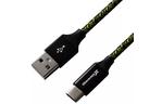 Дата кабель USB 2.0 AM to Type-C 1.0m Yellow/Black Grand-X (FC06YB)