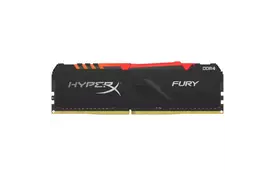 Модуль памяти для компьютера DDR4 8GB 3000 MHz HyperX Fury Black RGB Kingston (HX430C15FB3A/8) - Фото