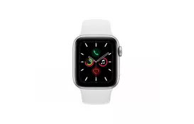 Смарт-часы Apple Watch Series 5 GPS, 40mm Silver Aluminium Case with White Sp (MWV62UL/A) - Фото