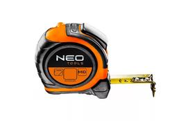 Рулетка NEO стальная лента 5 м x 25 мм, магнит, двусторонний (67-195) - Фото