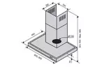 Вытяжка кухонная VENTOLUX ITALIA 90 BK/X (800) SILENCE