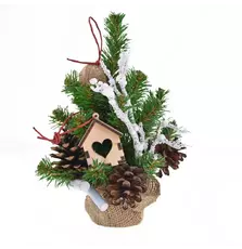 Искусственная елка YES! Fun с украшениями Домик в лесу 0,25 м (904299)