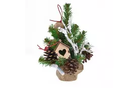 Искусственная елка YES! Fun с украшениями Домик в лесу 0,25 м (904299) - Фото