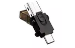 Считыватель флеш-карт ADATA microSD to USB A/C 3.1 (ACMR3PL-OTG-RBK)