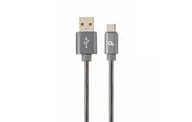 Дата кабель USB 2.0 AM to Type-C 1.0m Cablexpert (CC-USB2S-AMCM-1M-BG) - Фото