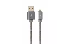 Дата кабель USB 2.0 AM to Lightning 2.0m Cablexpert (CC-USB2S-AMLM-2M-BG) - Фото