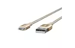 Дата кабель USB 2.0 AM to Micro 5P 1.2m DuraTek Mixit 2.4A gold Belkin (F2CU051BT04-GLD)