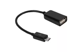 Дата кабель OTG USB 2.0 AF to Micro 5P 0.15m Maxxter (U-AFM-OTG) - Фото