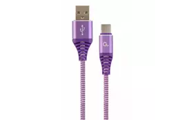 Дата кабель USB 2.0 AM to Type-C 1.0m Cablexpert (CC-USB2B-AMCM-1M-PW) - Фото