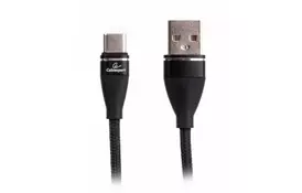 Дата кабель USB 2.0 AM to Type-C 1.0m Cablexpert (CCPB-C-USB-11BK) - Фото