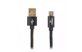 Дата кабель USB 2.0 AM to Type-C 1.0m Cablexpert (CCPB-C-USB-04BK) - Фото
