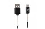 Дата кабель USB 2.0 AM to Type-C 1.0m Cablexpert (CCPB-C-USB-06BK)