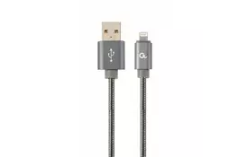 Дата кабель USB 2.0 AM to Lightning 1.0m Cablexpert (CC-USB2S-AMLM-1M-BG) - Фото