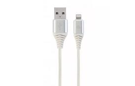 Дата кабель USB 2.0 AM to Lightning 1.0m Cablexpert (CC-USB2B-AMLM-1M-BW2) - Фото