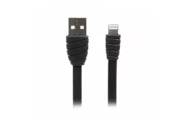 Дата кабель USB 2.0 AM to Lightning 1.0m flat Cablexpert (CCPB-L-USB-02BK) - Фото