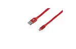 Дата кабель USB 2.0 AM to Micro 5P 1.0m Fur red 2E (2E-CCMTAC-RED)