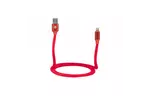 Дата кабель USB 2.0 AM to Lightning 1.0m Fur red 2E (2E-CCLAC-RED)