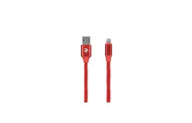Дата кабель USB 2.0 AM to Lightning 1.0m Fur red 2E (2E-CCLAC-RED) - Фото
