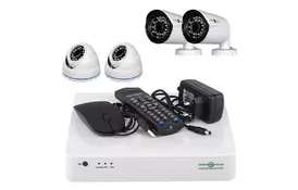 Комплект видеонаблюдения GreenVision GV-K-S17/04 1080P (6660) - Фото