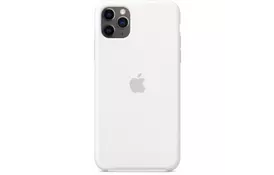 Чехол для моб. телефона Apple iPhone 11 Pro Max Silicone Case - White (MWYX2ZM/A) - Фото