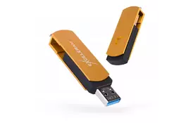 USB флеш накопитель eXceleram 32GB P2 Series Gold/Black USB 3.1 Gen 1 (EXP2U3GOB32) - Фото