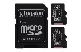 Карта памяти Kingston 64GB Class 10 Canvas Select Plus 100R A1 (SDCS2/64GB-2P1A) - Фото