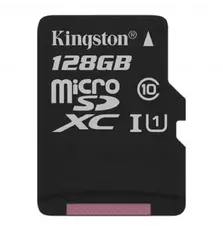 Карта памяти Kingston 128GB microSDXC Class 10 Canvas Select Plus 100R A1 (SDCS2/128GBSP)
