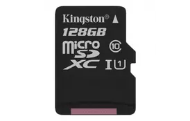 Карта памяти Kingston 128GB microSDXC Class 10 Canvas Select Plus 100R A1 (SDCS2/128GBSP) - Фото