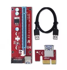 Райзер PCI-E x1 to 16x 60cm USB 3.0 Cable 15Pin SATA Power v.007S R Dynamode (RX-riser-007S 15 pin)