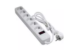 Сетевой фильтр питания PATRON 5m (SP-1065W), 6 розеток White (EXT-PN-SP-1065W) - Фото