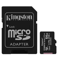 Карта памяти Kingston 64GB micSDXC class 10 A1 Canvas Select Plus (SDCS2/64GB)