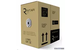 Кабель сетевой Ritar UTP 305м КНП (4*2*0,50)[СCA] ПВХ+ПЭ, наружный (3494) - Фото