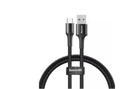 Дата кабель USB 2.0 AM to Micro 5P 1.0m Halo 3A black Baseus (CAMGH-B01) - Фото