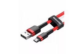 Дата кабель USB 2.0 AM to Micro 5P 1.0m Cafule 2.4A red+red Baseus (CAMKLF-B09) - Фото