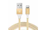 Дата кабель USB 2.0 AM to Lightning 1.0m 2A gold Baseus (CALYY-0V)
