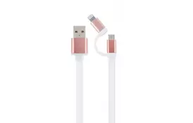 Дата кабель USB 2.0 AM to Lightning/Micro 1.0m Cablexpert (CC-USB2-AM8PmB-1M-PK) - Фото