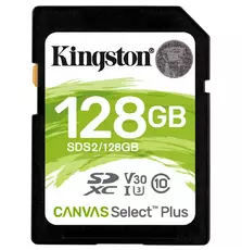 Карта памяти Kingston 128GB SDXC class 10 UHS-I U3 Canvas Select Plus (SDS2/128GB)