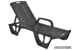 Шезлонг Allibert Florida серый (09147-130-00) - Фото