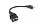 Дата кабель OTG USB 2.0 AF to Micro 5P Vinga (VCPDCOTGMBK)