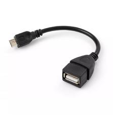 Дата кабель OTG USB 2.0 AF to Micro 5P Vinga (VCPDCOTGMBK)