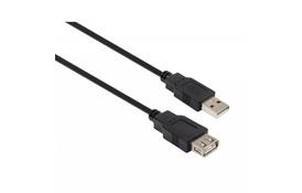 Дата кабель USB 2.0 AM/AF 1.8m Vinga (VCPUSBAMAF1.8BK) - Фото