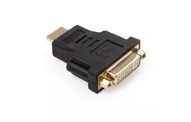 Переходник HDMI AM to DVI 24+5 F Vinga (VCPAHDMIM2DVIFBK) - Фото