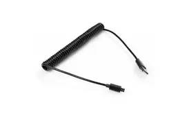 Дата кабель USB 2.0 AM to Micro 5P 1.8m Spring black Vinga (VCPDCMS1.8BK) - Фото