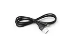 Дата кабель USB 2.0 AM to Micro 5P 1.0m cylindric nylon back Vinga (VCPDCMCANB1BK)