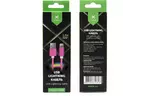 Дата кабель USB 2.0 AM to Lightning 1.0m rainbow nylon Vinga (VCPDCLCOLNB1RS)